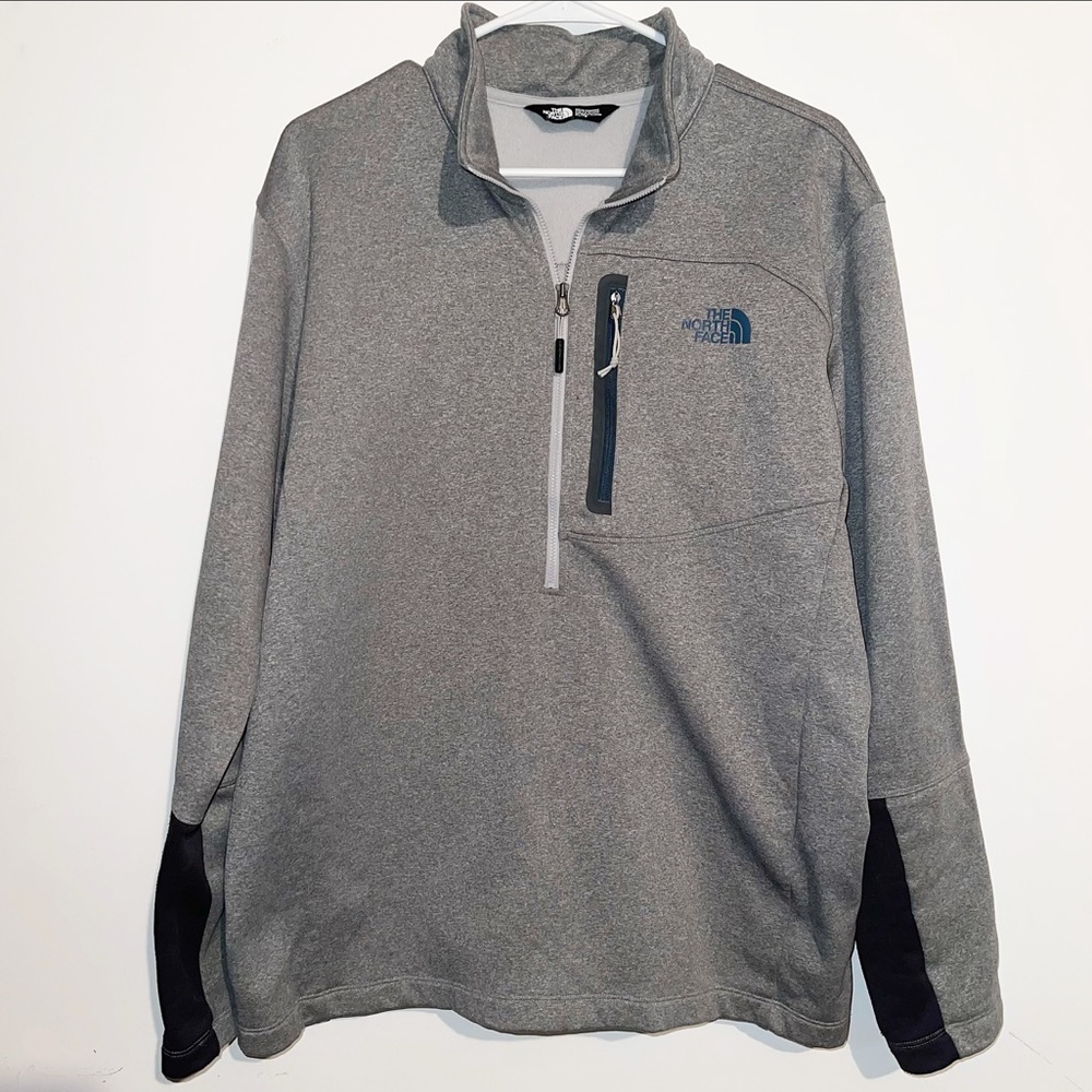 North Face Canyonlands Grey Quarter Zip Pullover - Picture 2 of 6